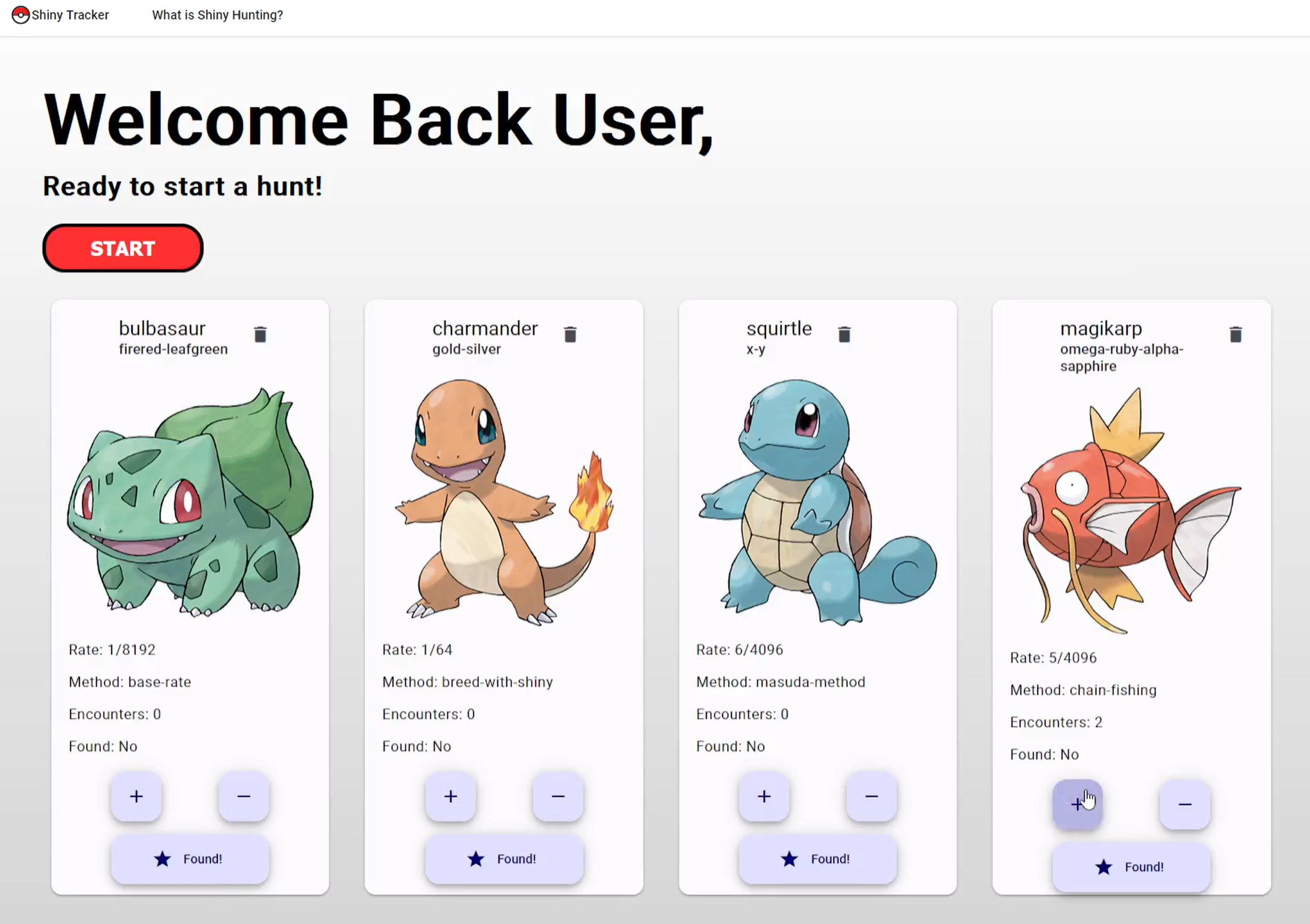 Shinytracker Application